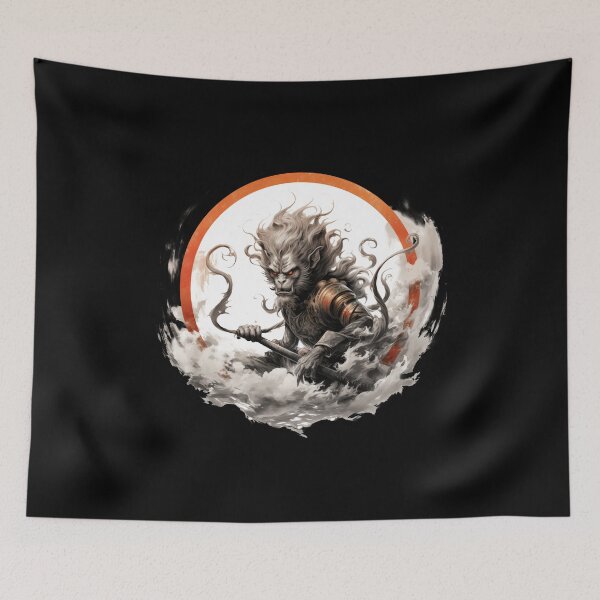 Item preview, Sun Wukong Monkey King Mythical Warrior Design designed and sold by OdinsBigBeard.