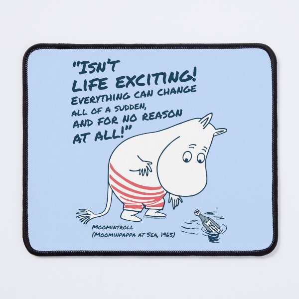 Item preview, Moomin Life Exciting Moominpappa At Sea Moomintroll Quote designed and sold by MoominStore.
