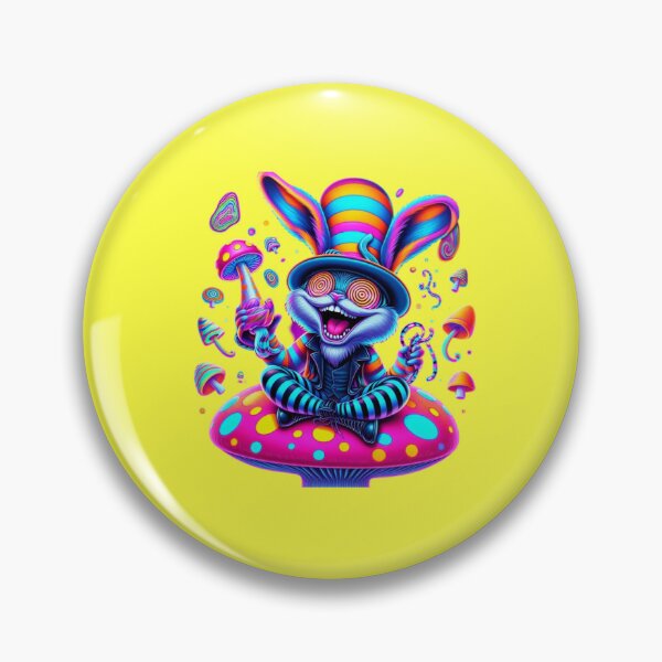 Artikelvorschau, Cooles psychedelisches Häschen auf einem Pilz entworfen und verkauft von Shs-Kenya.