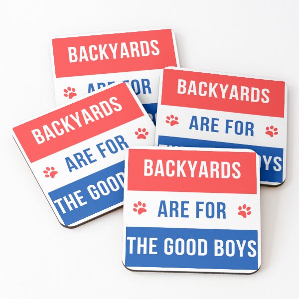 Item preview, Backyards Are For the Good Boys Dog Logo designed and sold by Sassy Dog Pet Prints.