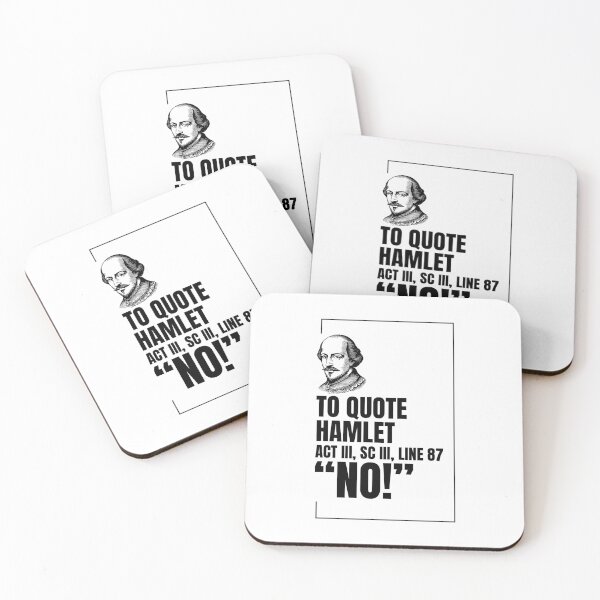 Item preview, Hamlet "No" Quote  designed and sold by Styled Vintage.