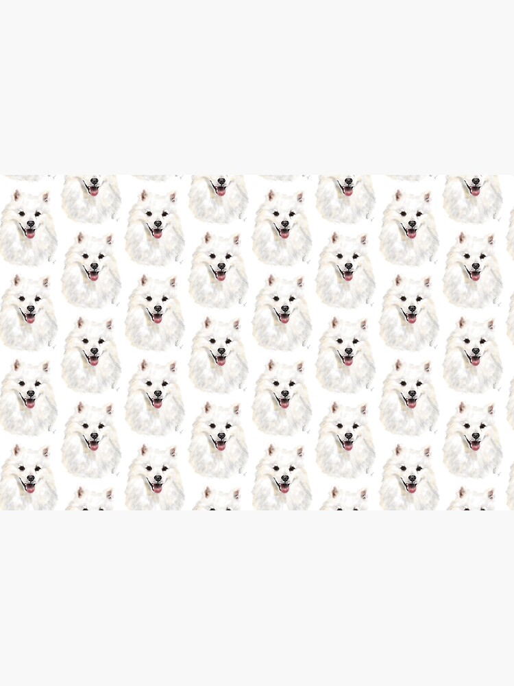 Happy Smiling American Eskimo Dog by LITDigitalArt