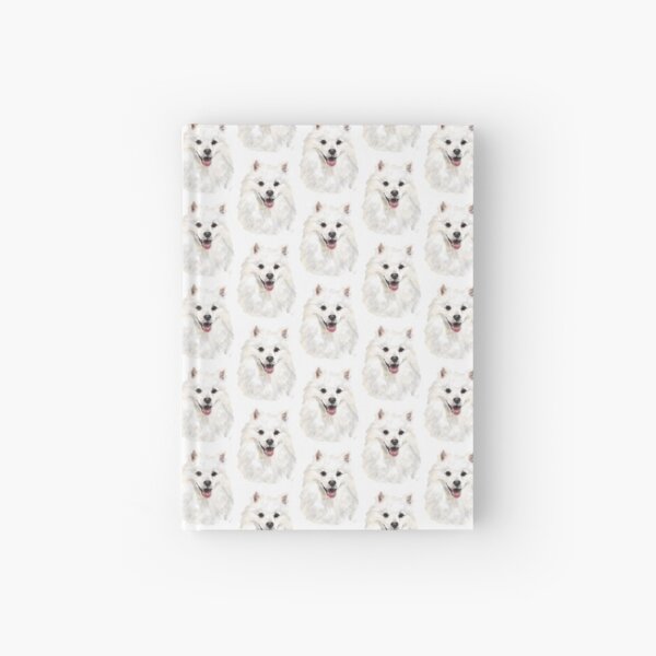 Happy Smiling American Eskimo Dog Hardcover Journal