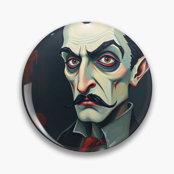 Item preview, Creepy stylized portrait of a old man with a mustache designed and sold by Vintage Designs +.