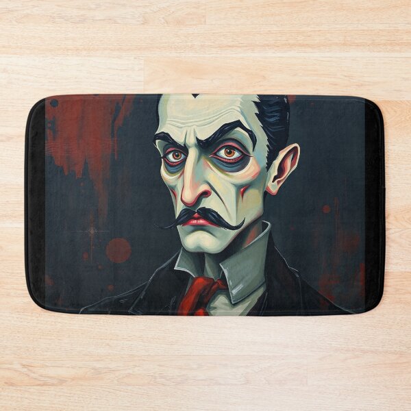 Item preview, Creepy stylized portrait of a old man with a mustache designed and sold by Vintage Designs +.