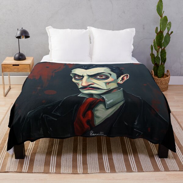 Item preview, Creepy stylized portrait of a old man with a mustache designed and sold by Vintage Designs +.
