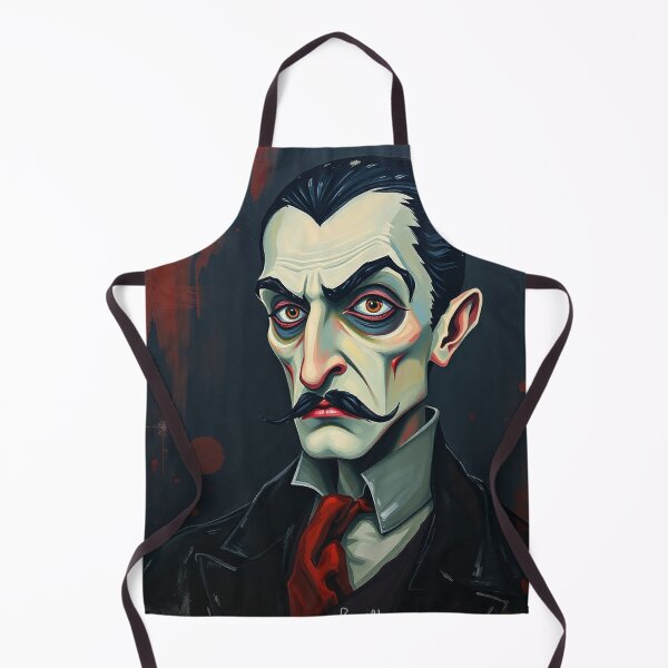 Item preview, Creepy stylized portrait of a old man with a mustache designed and sold by Vintage Designs +.