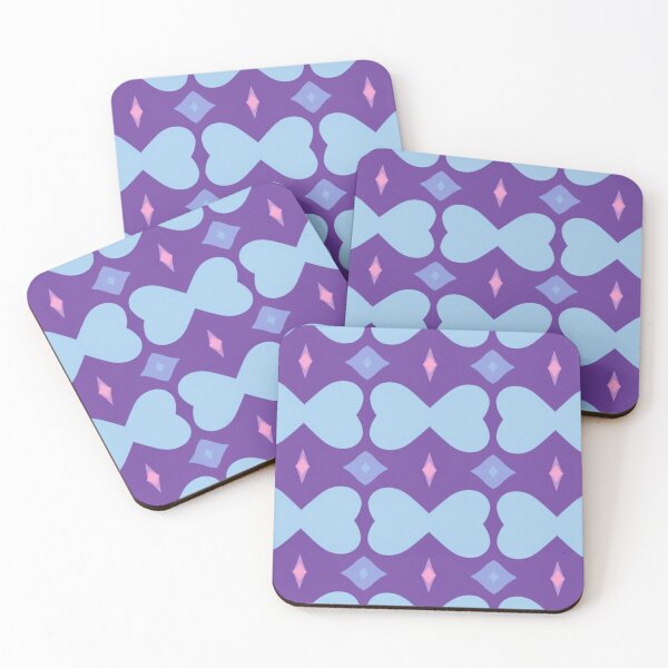 Item preview, Blue hearts violet background  designed and sold by roshana3.