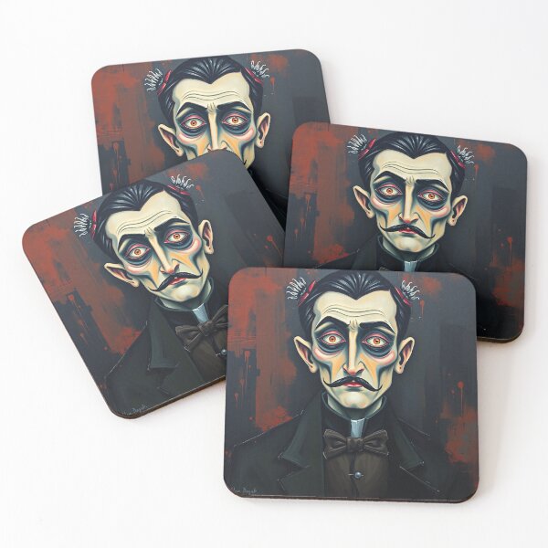 Item preview,  Creepy stylized Haunted House  portrait of a old man with a mustache designed and sold by Vintage Designs +.