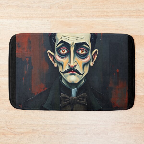 Item preview, Creepy stylized Haunted House portrait of a old man with a mustache designed and sold by Vintage Designs +.