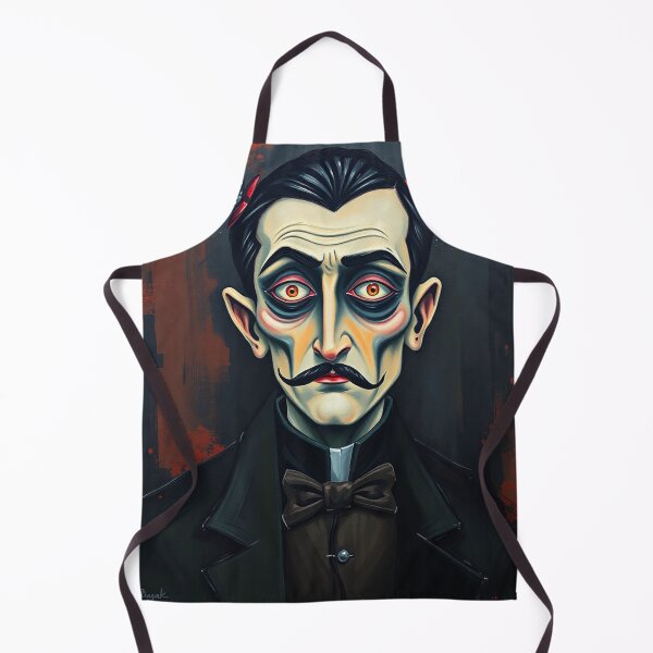 Item preview, Creepy stylized Haunted House portrait of a old man with a mustache designed and sold by Vintage Designs +.