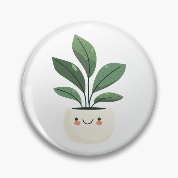 Item preview, Linda planta de interior en maceta kawaii designed and sold by ColorsoftNature.