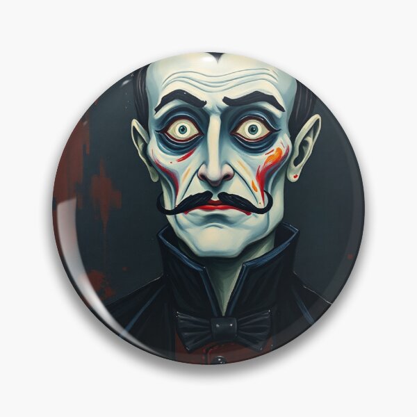 Item preview,  Creepy stylized Haunted House  portrait of a old man with a mustache designed and sold by Vintage Designs +.