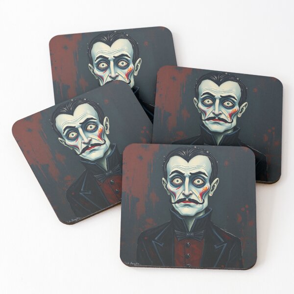 Item preview,  Creepy stylized Haunted House  portrait of a old man with a mustache designed and sold by Vintage Designs +.