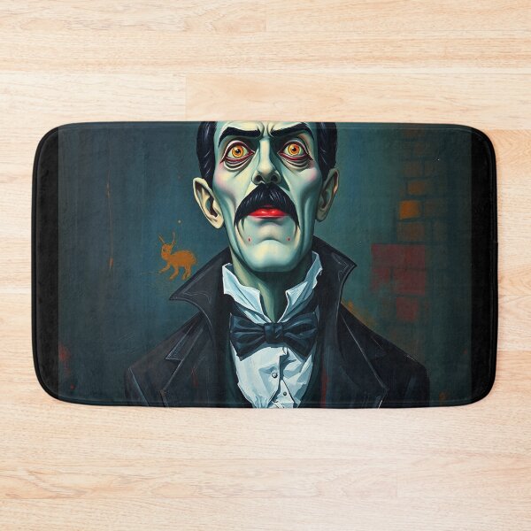 Item preview, Creepy stylized Haunted House portrait of a old man with a mustache designed and sold by Vintage Designs +.