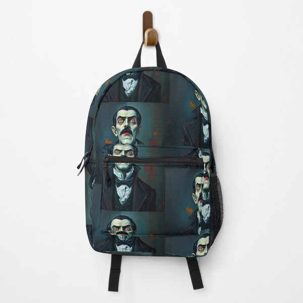 Item preview, Creepy stylized Haunted House portrait of a old man with a mustache designed and sold by Vintage Designs +.
