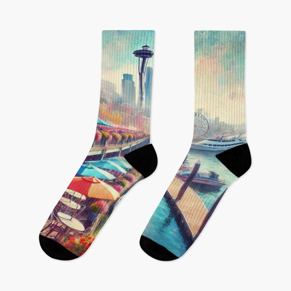 Item preview, Seattle rendy Seamless Pattern | Aesthetic Abstract Design for Fashion & Deco designed and sold by Imaginarium of Chaos falcon88 .