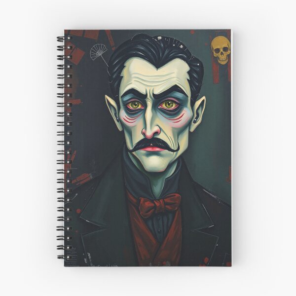 Item preview,  Creepy stylized Haunted House  portrait of a old man with a mustache designed and sold by Vintage Designs +.