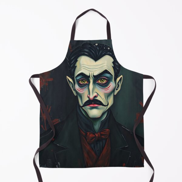 Item preview, Creepy stylized Haunted House portrait of a old man with a mustache designed and sold by Vintage Designs +.