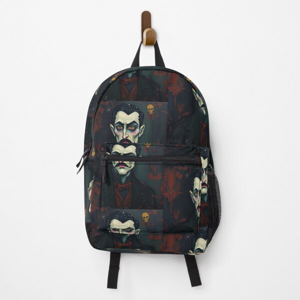 Item preview, Creepy stylized Haunted House portrait of a old man with a mustache designed and sold by Vintage Designs +.