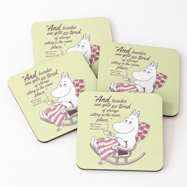 Item preview, Moomin So Tired Finn Family Moomintroll Moominmamma Quote designed and sold by MoominStore.