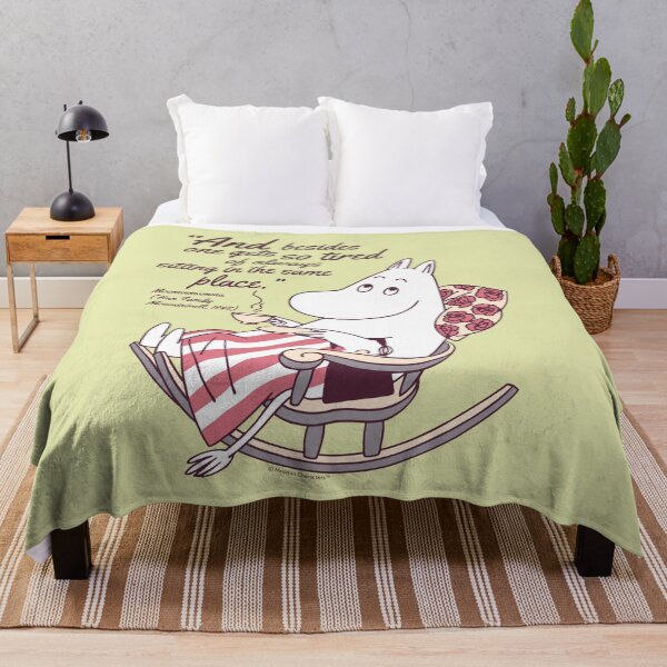 Item preview, Moomin So Tired Finn Family Moomintroll Moominmamma Quote designed and sold by MoominStore.