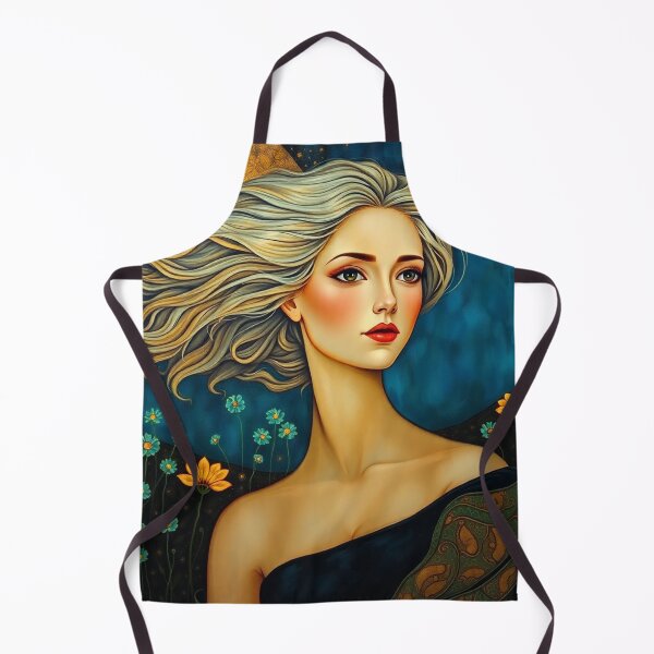 Artikelvorschau, Schöne blonde Dame Illustration inspiriert von Gustav Klimt entworfen und verkauft von Vintage Designs +.