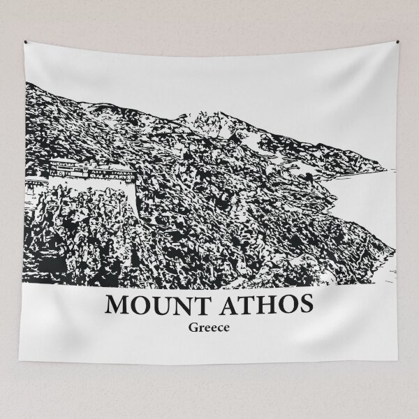Item preview, Mount Athos - Greece designed and sold by Lakeric Cityscapes.