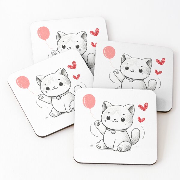 Item preview, Happy Girls Cat Valentines Shirt, Kitty Love designed and sold by The Art of Kkatarynka.