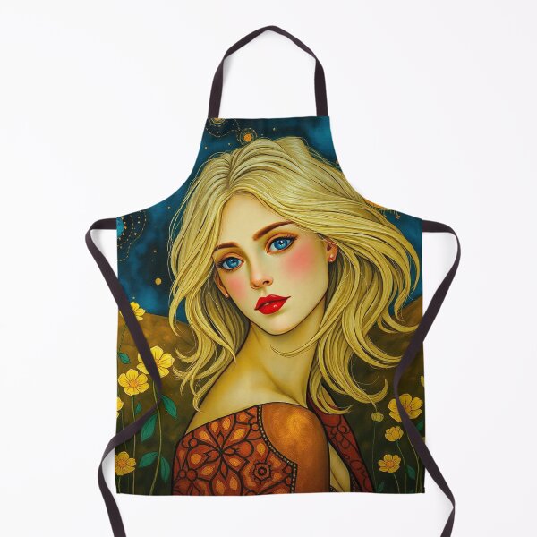 Artikelvorschau, Schöne blonde Dame Illustration inspiriert von Gustav Klimt entworfen und verkauft von Vintage Designs +.