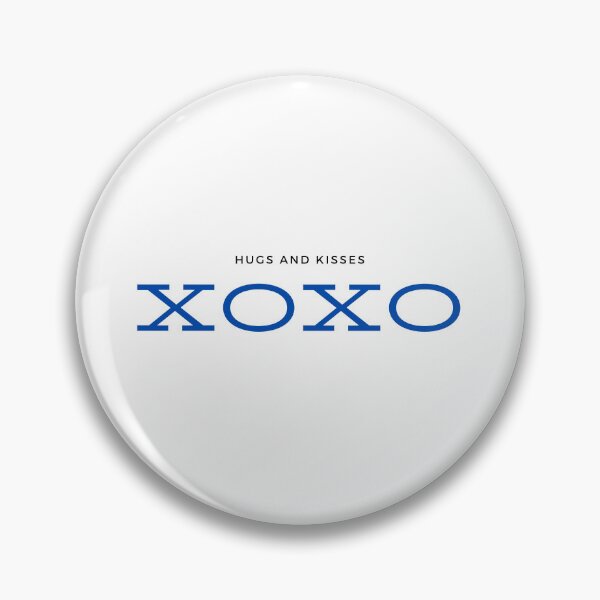 Item preview, XOXO Blue Simple design Valentine designed and sold by ChalarieArt.