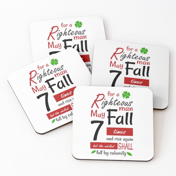 Item preview, For A Righteous Man May Fall 7 Times And Rise Again Proverbs 24:16 designed and sold by Roland1980.