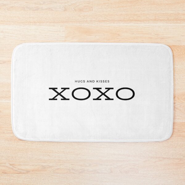 Item preview, XOXO Black Simple Design Valentine designed and sold by ChalarieArt.