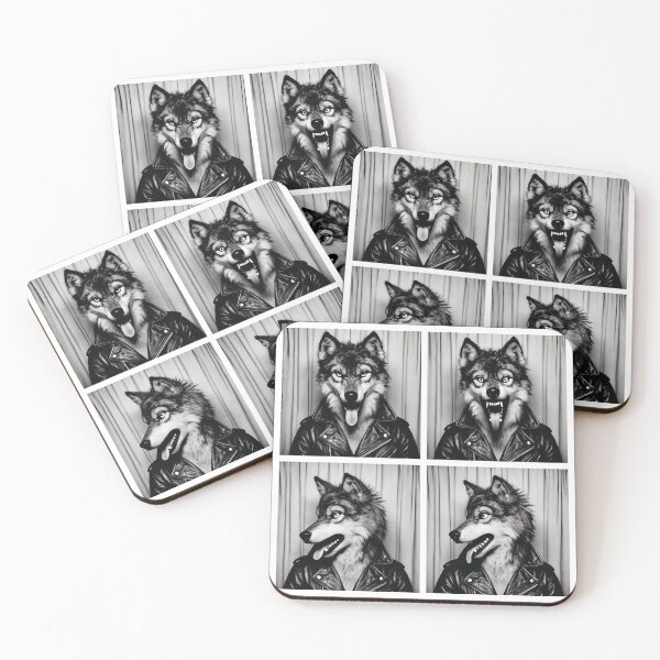 Item preview, Cute Fox Posing in a Leather Jacket | Stylish Photobooth Fox | Cool and Playful Animal Poses | Funny Wildlife Photography designed and sold by PaintedPixels01.