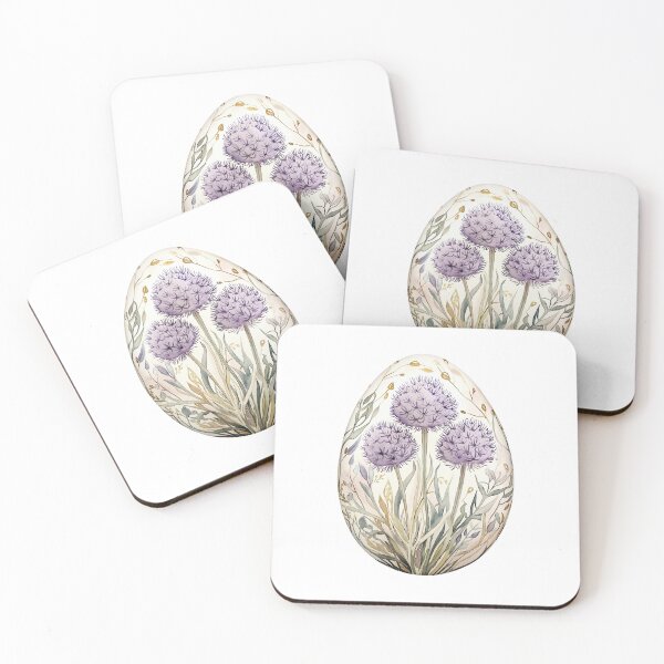 Item preview, Purple Floral Easter Egg designed and sold by AquarellesWorks.
