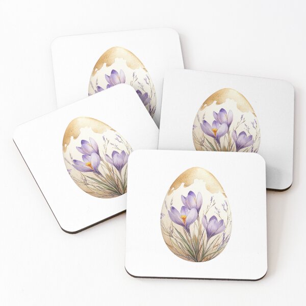 Item preview, Purple Floral Easter Egg designed and sold by AquarellesWorks.