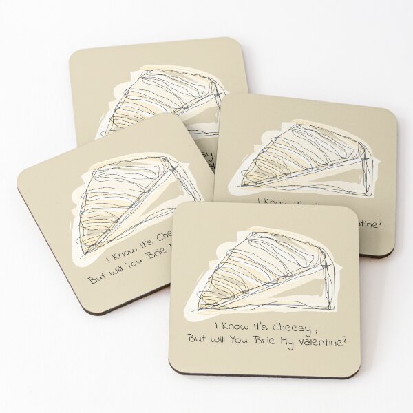 Item preview, I Know It's Cheesy, But Will You Brie My Valentine? designed and sold by JCGair.