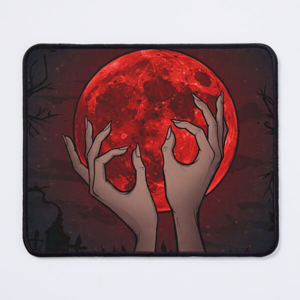 Item preview, Blood Moon Dark Gothic Art – Mysterious and Eerie Aesthetic designed and sold by shypixels.