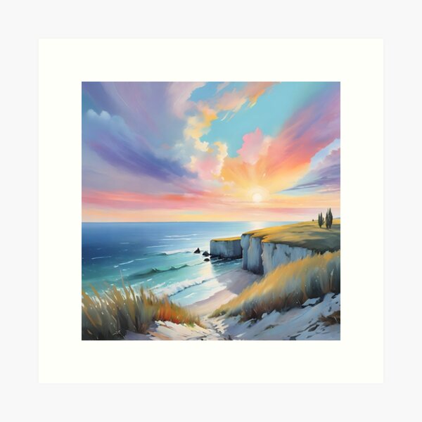 Item preview, Scenic Seaside Sunset 2 designed and sold by AbstractIdeas.