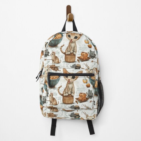 Item preview, Cute Thai Cats & Traditional Food Pattern designed and sold by IssaraStudio.