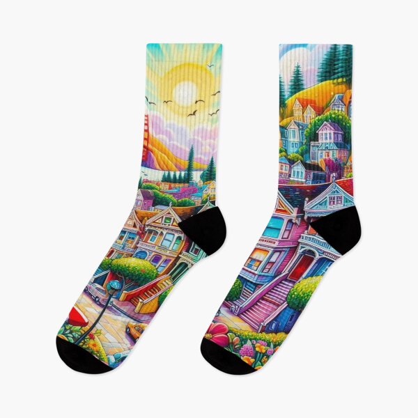 Item preview, San Francisco rendy Seamless Pattern | Aesthetic Abstract Design for Fashion & Deco designed and sold by Imaginarium of Chaos falcon88 .