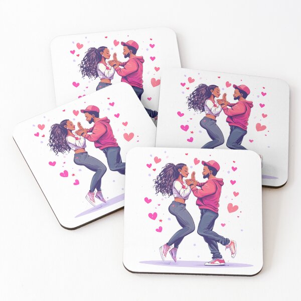Item preview, A pair of dancers with hearts designed and sold by anettfaye.