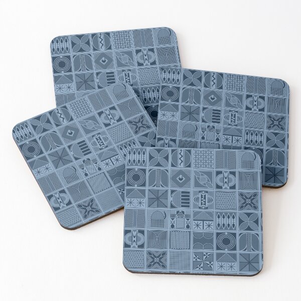 Item preview, "Ibadan Blues" – Bold Yoruba Adire Pattern for Timeless Style designed and sold by FreiherrPK.