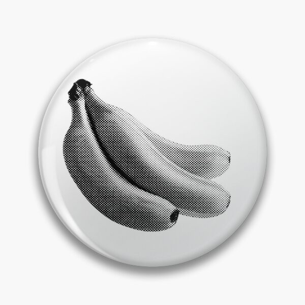 Item preview, Halftone B&W Banana  designed and sold by ClemAndCo.