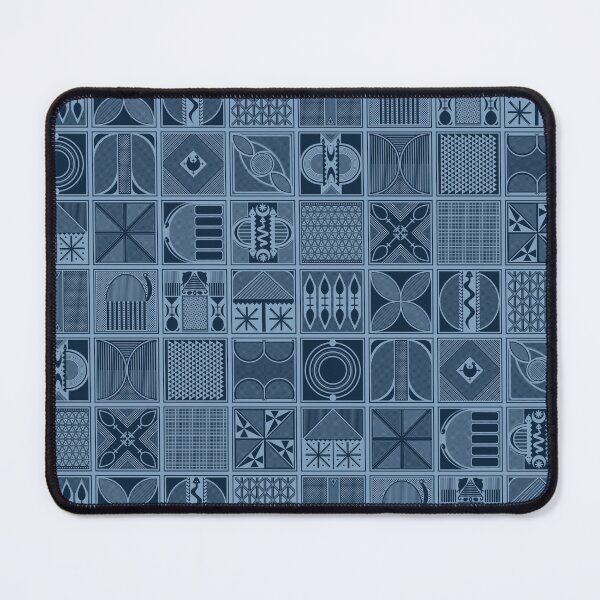 Item preview, "Ibadan Blues" – Bold Yoruba Adire Pattern for Timeless Style designed and sold by FreiherrPK.
