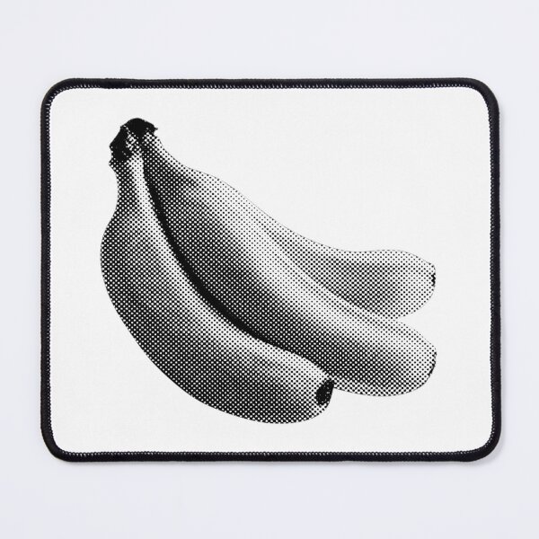 Item preview, Halftone B&W Banana designed and sold by ClemAndCo.