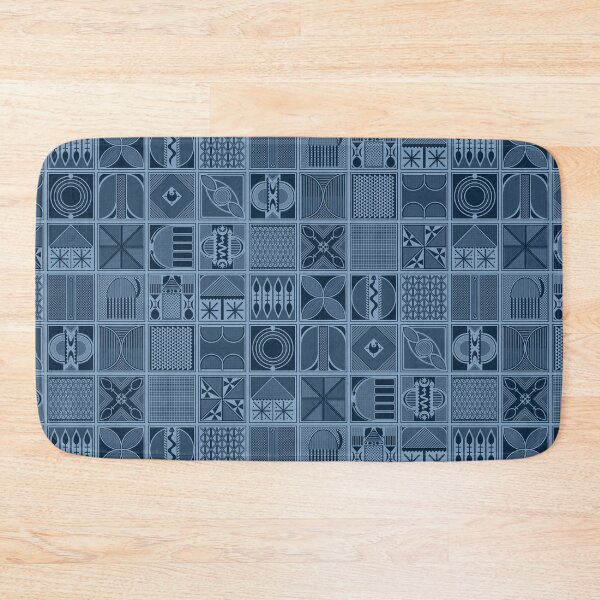 Item preview, "Ibadan Blues" – Bold Yoruba Adire Pattern for Timeless Style designed and sold by FreiherrPK.