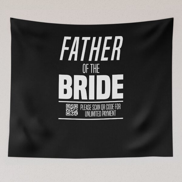 Item preview, Father of the Bride Please Scan Funny Wedding Joke T-Shirt designed and sold by LookTwice.