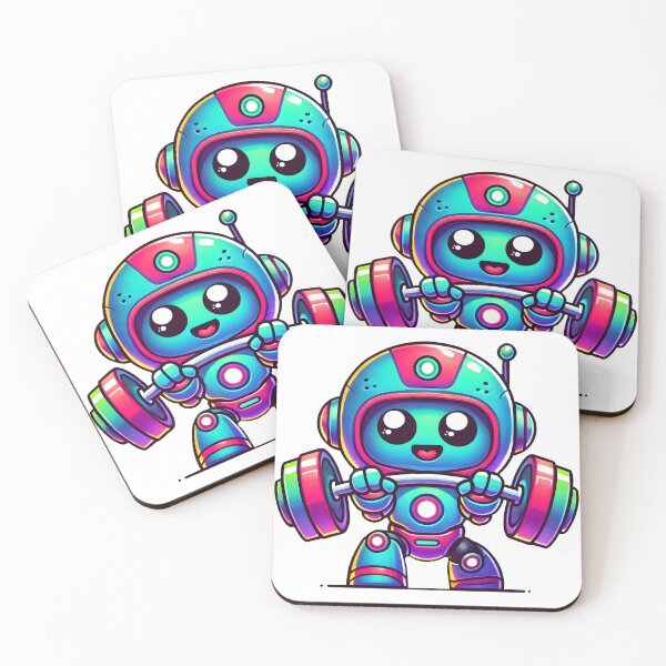Item preview, Baby Robot Pumping Iron designed and sold by ImaginPictura.