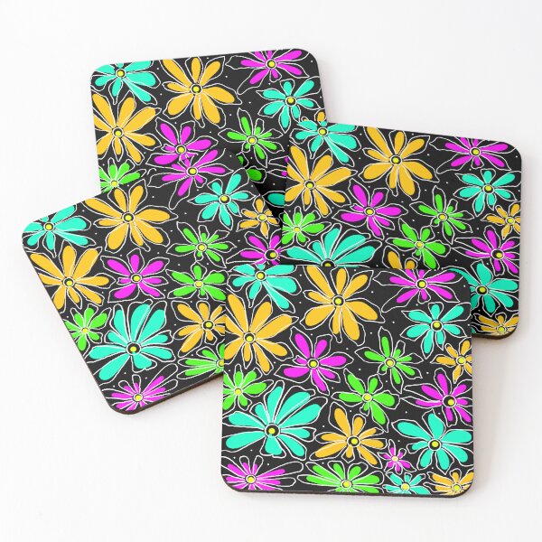 Item preview, Neon Retro Flowers designed and sold by IsobelStudio.
